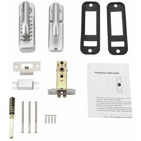 Serrure à Code Mécanique étanche, Combinaison De Code à 1 à 11 Chiffres Mot De Passe De Sécurité Serrure Codée Serrure De Porte à Combinaison Mécanique Sans Clé Pour Porte De Bureau En Bois 5 Serrure à Code Mécanique étanche, Combinaison De Code à 1 à 11 Chiffres Mot De Passe De Sécurité Serrure Codée Serrure De Porte à Combinaison Mécanique Sans Clé Pour Porte De Bureau En Bois – Image 5